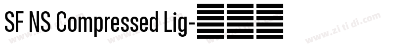 SF NS Compressed Lig字体转换